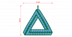 Penrose triangle Diamond Pendant